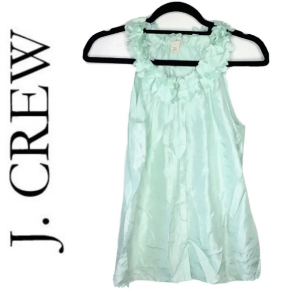 J.CREW SILK BLOUSE - TEAL